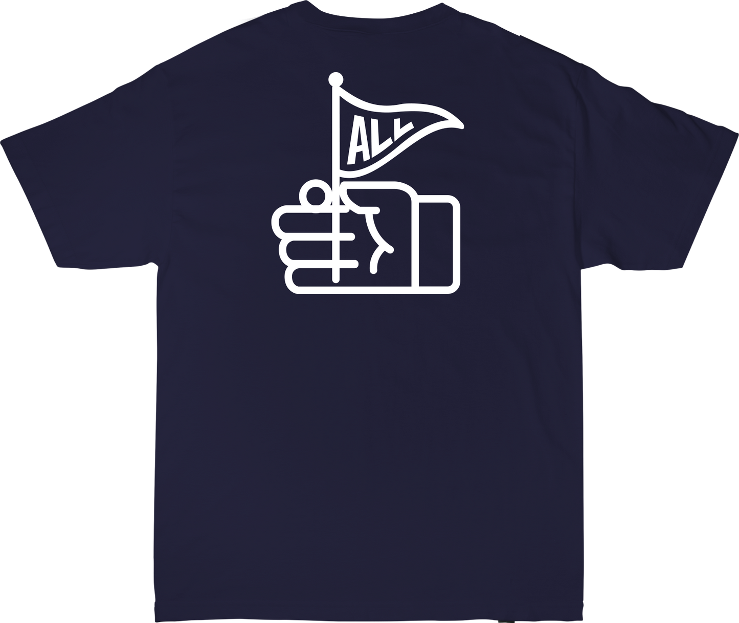 FLAGGY TEE IN NAVY