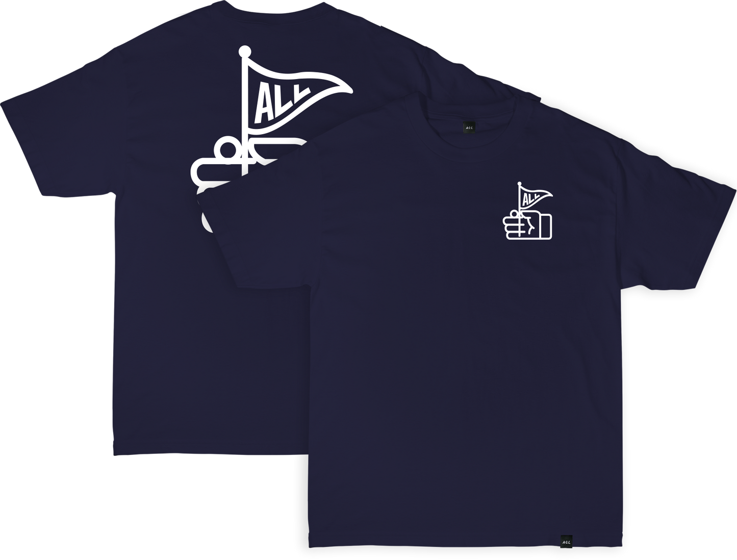 FLAGGY TEE IN NAVY