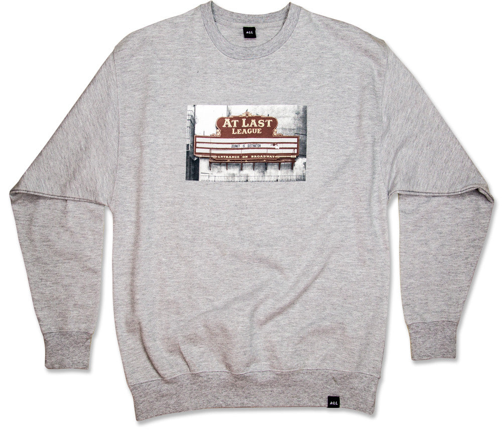 LOS "A" CREWNECK IN ATHLETIC HEATHER