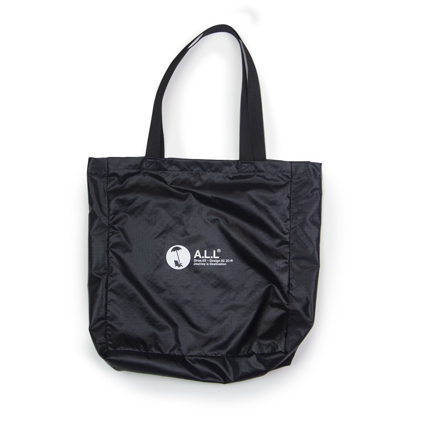 ALL DROP.03 RIPSTOP TOTE IN BLACK