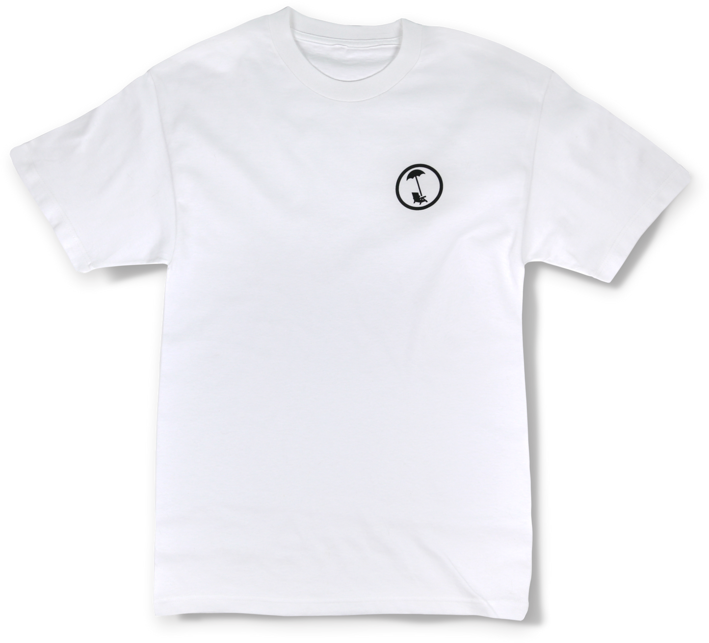 BEACHY LOGO TEE IN WHITE