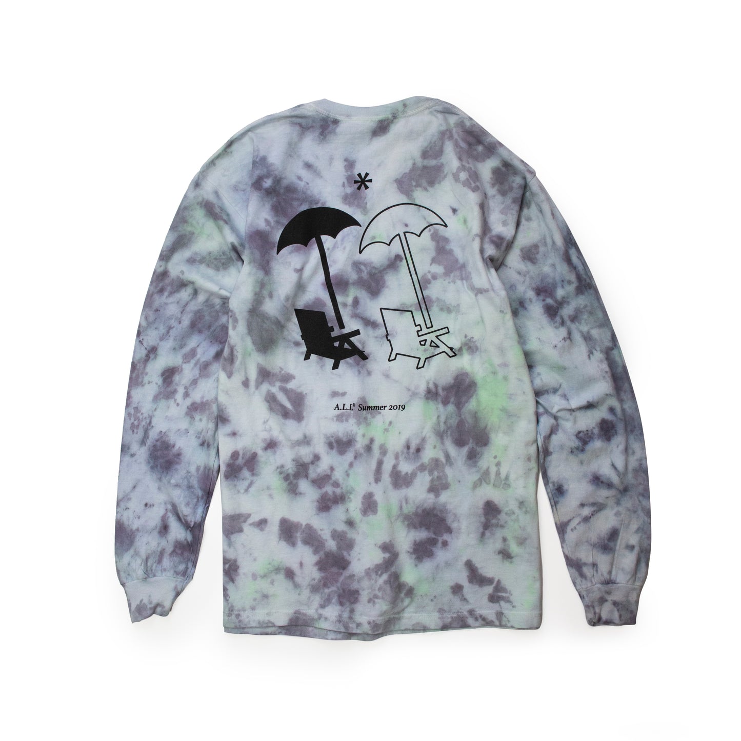 SUMMER 19 TEE IN CHARCHOL MARBLE DYE 10f3 ***LARGE***