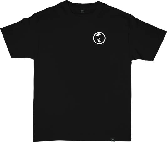 BEACHY CORE LOGO TEE IN BLACK