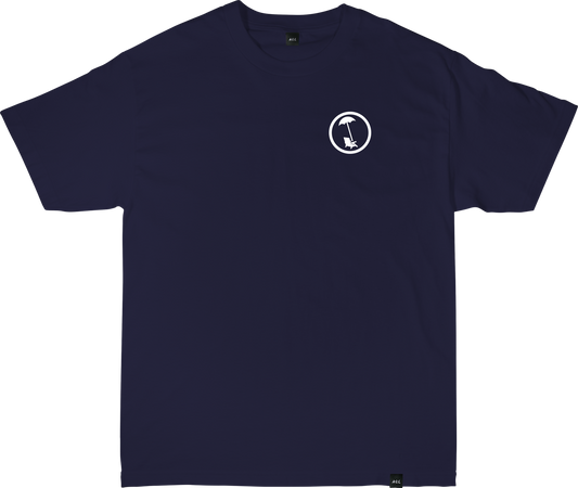 BEACHY CORE LOGO TEE IN NAVY