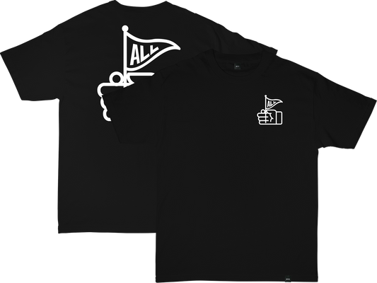 FLAGGY TEE IN BLACK